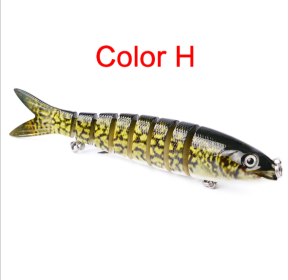 Pike Fishing Lures Artificial Multi Jointed Sections Hard Bait Trolling Pike Carp Fishing Tools - H
