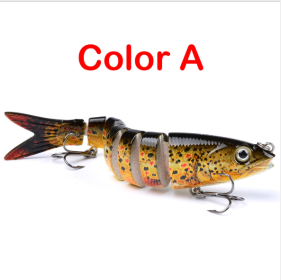 Pike Fishing Lures Artificial Multi Jointed Sections Hard Bait Trolling Pike Carp Fishing Tools - A