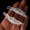 10pcs Unpainted Fishing Lure; Blank Transparent Bait Embryo 5.9cm 3.0g DIY Minnows Rattles Artificial ABS Hard Baits - 10 PCs