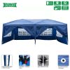 20''x10''(3 x 6m) Four Windows Practical Waterproof Folding Tent Blue XH - 20''x10''