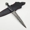 Vetus Dagger Knife with Sheath - Fixed Blade Martial Arts Knife - Dual Edge Blade For Outdoors;  Tactical;  Survival and EDC Double Egde Knife - Micar