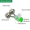 10pcs Fishing Bite Alarms Fishing Rod Bell Rod Clamp Tip Clip Bells Ring; Green ABS Fishing Accessory - Style1