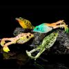 1pc Fishing Lures; Soft Frog Artificial Bait With Rotating Legs; Cool Fishing Hooks - E