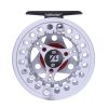 Kylebooker Fly Fishing Reel Large Arbor with Aluminum Body Fly Reel 3/4wt 5/6wt 7/8wt - Silver - 5/6wt