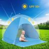 Pop Up Beach Tent for 1-3 Person Rated UPF 50+ for UV Sun Protection Waterproof - Kratax-J737
