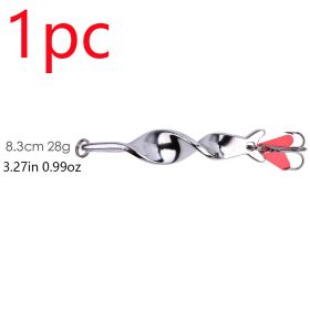 `1pc Spinner Spoon Fishing Lure; 10g 14g 21g 28g Fishing Lure Baits Treble Hook For Trout Pike Pesca; Fish Tackle - 3.27in