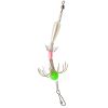 Double Row Cuttlefish Soft Hook; Carbon Steel Spineless Umbrella Squid Hook; Fishing Tackle For Freshwater Saltwater - Pink