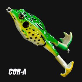 1pc Fishing Lures; Soft Frog Artificial Bait With Rotating Legs; Cool Fishing Hooks - A