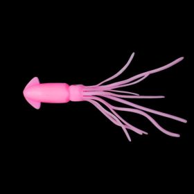 10pcs Simulation Small Squid Freshwater Lure Soft Bait; Various Colors Available - Pink