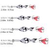 `1pc Spinner Spoon Fishing Lure; 10g 14g 21g 28g Fishing Lure Baits Treble Hook For Trout Pike Pesca; Fish Tackle - 3.27in