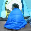 2 Person Waterproof Sleeping Bag with 2 Pillows - Blue