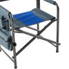2-piece Padded Folding Outdoor Chair with Storage Pockets; Lightweight Oversized Directors Chair for indoor;  Outdoor Camping;  Picnics and Fishing -