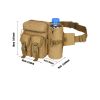 Tactical Waist Bag Denim Waistbag With Water Bottle Holder For Outdoor Traveling Camping Hunting Cycling - Black