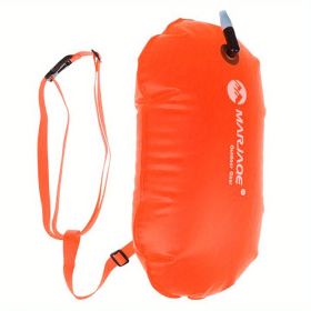 Inflatable Swim Buoy; Swim Float Bag/Airbag/tow Float/buoyancy For Open Water Swimming - Orange