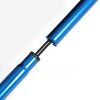 Foldable Lightweight Walking Stick; Trekking Pole With Rubber Tip; Adjustable Height - Golden