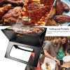 Portable BBQ Barbecue Grill Foldable Charcoal Grill Camping Garden Outdoor Travel - Black