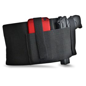Tactical Belly Band Holster Concealed Carry Hand Gun Hunting Pistol Waist Belt Holster - default