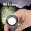 5.3oz Small & Extremely Zoomable LED Tactical Handheld Flashlight with Knife - color
