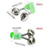 10pcs Fishing Bite Alarms Fishing Rod Bell Rod Clamp Tip Clip Bells Ring; Green ABS Fishing Accessory - Style1