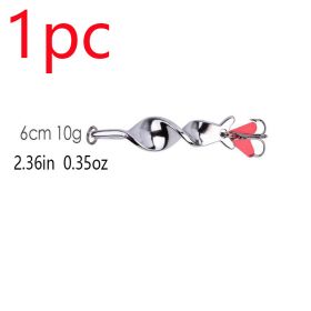 `1pc Spinner Spoon Fishing Lure; 10g 14g 21g 28g Fishing Lure Baits Treble Hook For Trout Pike Pesca; Fish Tackle - 2.36in