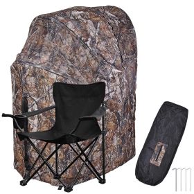 Hunting Blind Tent 1p Green Yellow with 1 Chair - yellow