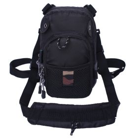 Fly Fishing Chest Bag Lightweight Waist Pack - Black