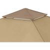 13' x 13' Beige Instant Outdoor Canopy with UV Protection - Beige