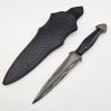 Vetus Dagger Knife with Sheath - Fixed Blade Martial Arts Knife - Dual Edge Blade For Outdoors;  Tactical;  Survival and EDC Double Egde Knife - Micar