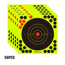 10/50pcs Gun Shooting Target Target Sticker Self-adhesive Bow And Arrow Dart Aiming Sticker; Camping Hutting Travel Accessories - 50pcs