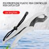 Fish Lip Gripper Grip Bass Trout ABS Plastic Lipgrip Floating Fishing Pliers Floating Controller Fishing Tool Tackle - white