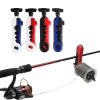 Fishing Tools Portable Fishing Line Winder Reel Line Spooler Machine Spinning &amp; Baitcasting Reel Spooling Carp Fishing Equipment - Red Black
