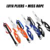 Multifunction Fishing Pliers Hook Picker Lost Rope Hanging Buckle Fishing Scissors Small Lure Fishing Supplies Tool Accessories - Black