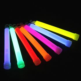 6in Fluorescent Stick With Hook And Red String; Outdoor Camping Adventure Camping Lighting; Luminous Survival Supplies - Mixed Color 2pcs