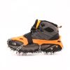 Factory supplied outdoor snow climbing tpe material 19 tooth stainless steel anti-skid shoe cover 19 tooth ice claw - 19 tooth XL - black