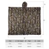 Kylebooker 3D Maple Leafy Hunting Camouflage Poncho Ghillie Suit Sniper Clothing Camo Cape Cloak - XL/XXL
