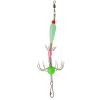 Double Row Cuttlefish Soft Hook; Carbon Steel Spineless Umbrella Squid Hook; Fishing Tackle For Freshwater Saltwater - Pink