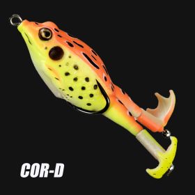 1pc Fishing Lures; Soft Frog Artificial Bait With Rotating Legs; Cool Fishing Hooks - D