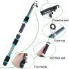 Sougayilang Travel Telescopic Fishing Rod Glass Fiber Fishing Pole - Green
