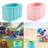1pc Portable Folding Toilet Urinal For Camping Travel - Blue