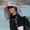 Foldable Windproof Fishing Hat & Camping Hat For Outdoor Hiking And Hunting - Light Grey