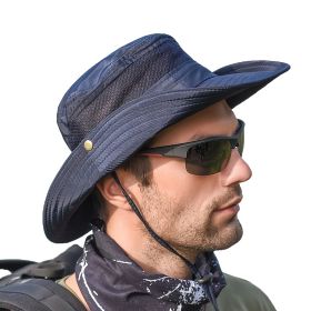 Bucket Hat Summer Men Women Fishing Boonie Hats UV Protection Long Large Wide Brim Hiking Sun Hat Outdoor Cap - Gray