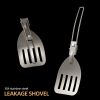 Outdoor folding frying spatula camping portable 304 stainless steel rice spatula barbecue picnic tableware hiking travel funnel - Leaky shovel