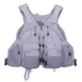 Fly Fishing Vest Pack Adjustable for Men and Women - Gray