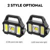 Rechargeable Solar Portable Lamp; Flashlight Lantern Handheld Searchlight With Side Lights; USB Charging Solar Light For Outdoor Camping; Repair - LED
