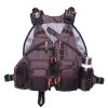 Fly Fishing Vest Pack Adjustable for Men and Women - Brown