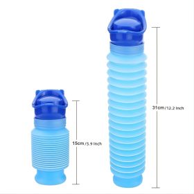 Portable Adult Urinal Outdoor Camping High Quality Travel Urine Car Urination Pee Soft Toilet Urine Help; Toilet For Men Women - Blue