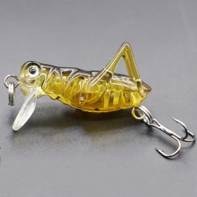 Fishing Bionic Grasshopper Lure; Wobbler Hard Bait For Freshwater 3g/0.11oz 35mm/1.38in - Color-A
