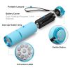 Glow In Dark Flashlight; Rubber Coated Mini 9 LED Flashlight; Portable Handy Light For Camping; Hiking; Night Reading; Cycling; Backpacking - 4Colors