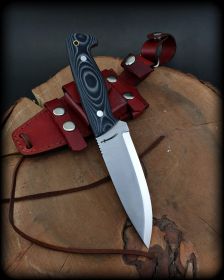 1095 Bushcraft Knife Black Micarta - Default
