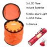 3/6/8 PACK Auto Emergency Lights Car Warning Light LED Flare Roadside Safety Puck With Magnet Hook; Include Work Flashlight With 3 Screwdrivers - 8PAC
